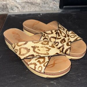 Sam Edelman Audra Leopard Print Women's Sandals 7.5